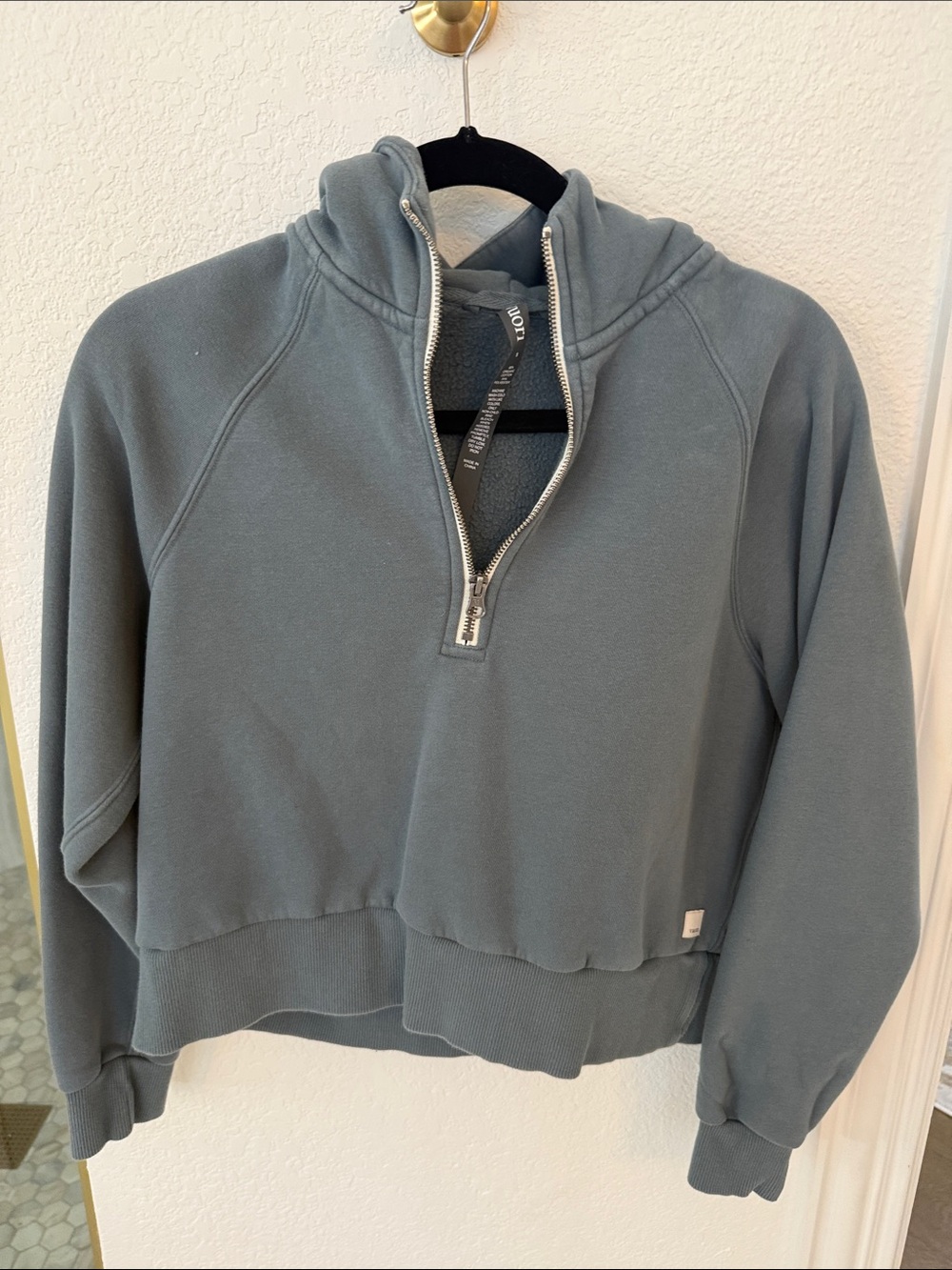 Vuori Half-Zip Pullover Sweater - Slate Blue